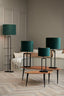 Light & Living Lighting Shade cylinder 30-30-21 cm VELOURS dutch green House of Isabella UK