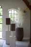 Light & Living Lighting Shade cylinder 30-30-40 cm MEDAN brown+cream+dark brown House of Isabella UK