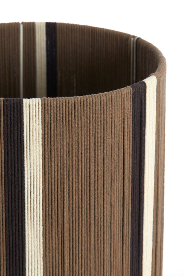 Light & Living Lighting Shade cylinder 30-30-40 cm MEDAN brown+cream+dark brown House of Isabella UK