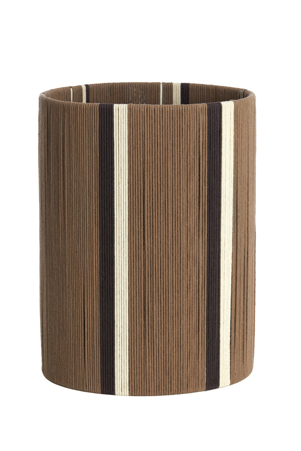 Light & Living Lighting Shade cylinder 30-30-40 cm MEDAN brown+cream+dark brown House of Isabella UK