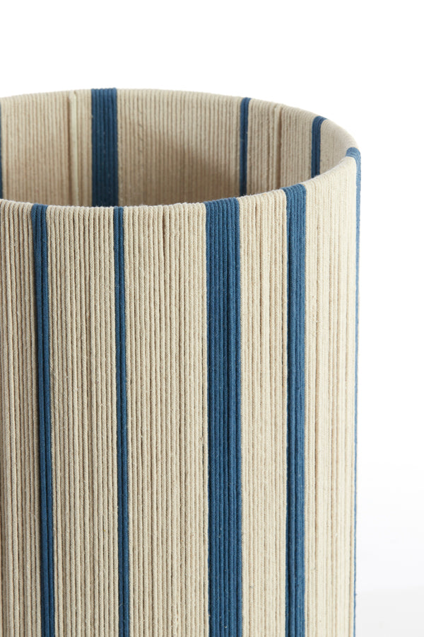 Light & Living Lighting Shade cylinder 30-30-40 cm MEDAN cream+blue House of Isabella UK