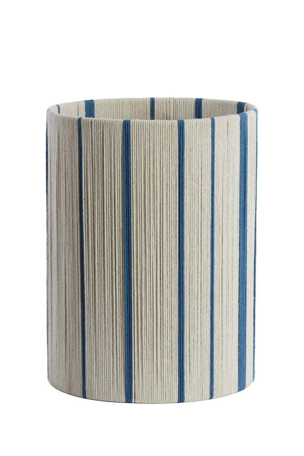 Light & Living Lighting Shade cylinder 30-30-40 cm MEDAN cream+blue House of Isabella UK