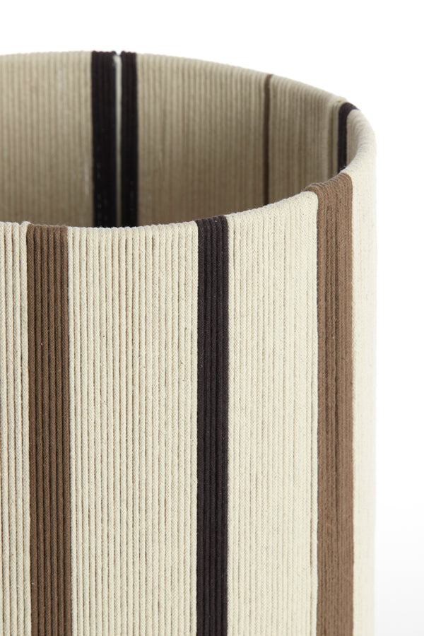 Light & Living Lighting Shade cylinder 30-30-40 cm MEDAN cream+brown+dark brown House of Isabella UK