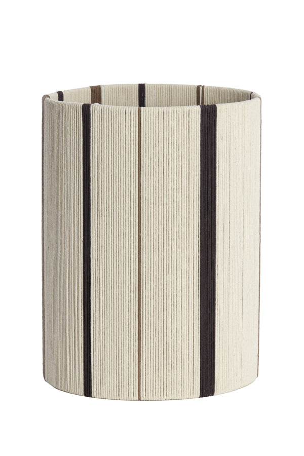 Light & Living Lighting Shade cylinder 30-30-40 cm MEDAN cream+brown+dark brown House of Isabella UK