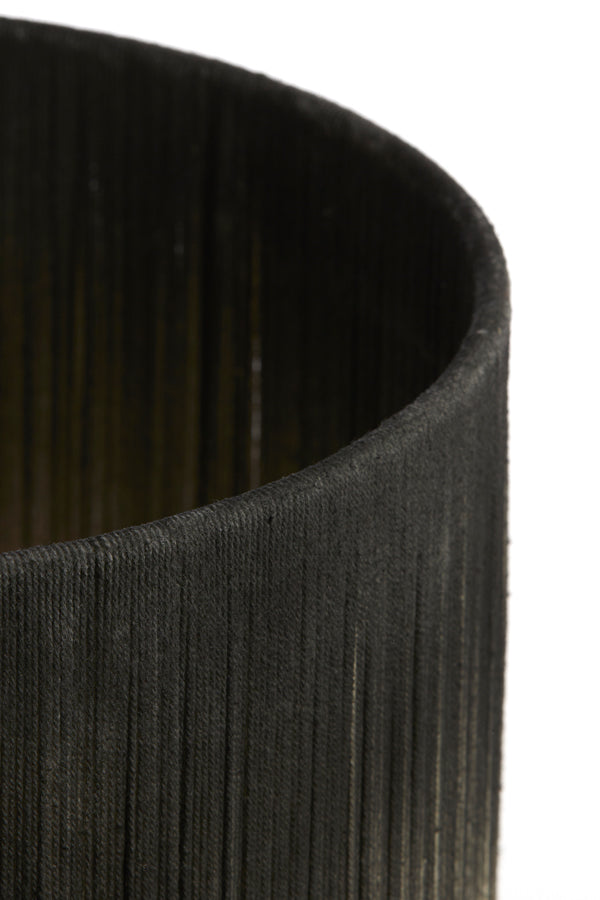 Light & Living Lighting Shade cylinder 35-35-25 cm TOSSA black-cream House of Isabella UK