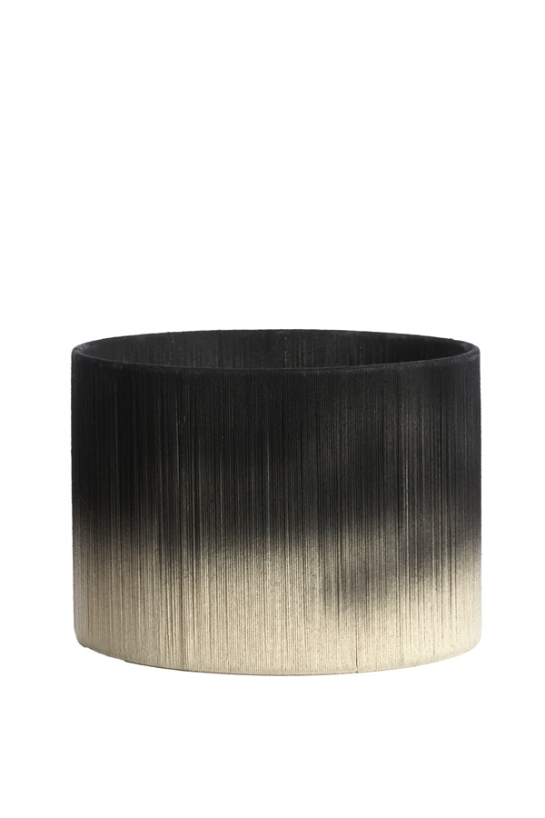 Light & Living Lighting Shade cylinder 35-35-25 cm TOSSA black-cream House of Isabella UK