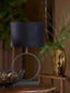 Light & Living Lighting Shade cylinder 35-35-25 cm VELOURS black-taupe House of Isabella UK