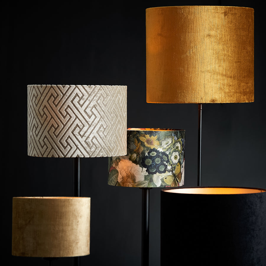 Light & Living Lighting Shade cylinder 35-35-30 cm GEMSTONE gold House of Isabella UK