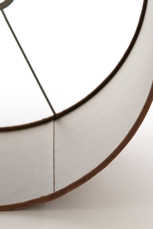 Light & Living Lighting Shade cylinder 35-35-30 cm VELOURS chocolate brown House of Isabella UK