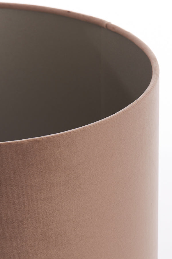 Light & Living Lighting Shade cylinder 35-35-30 cm VELOURS chocolate brown House of Isabella UK