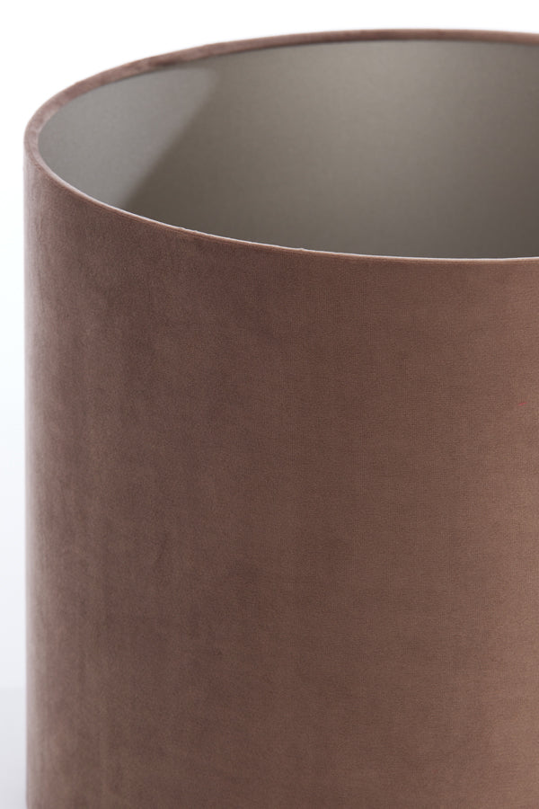 Light & Living Lighting Shade cylinder 35-35-30 cm VELOURS chocolate brown House of Isabella UK