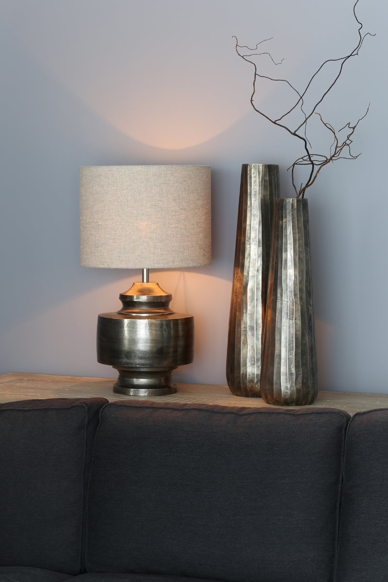 Light & Living Lighting Shade cylinder 40-40-25 cm LIVIGNO light grey House of Isabella UK