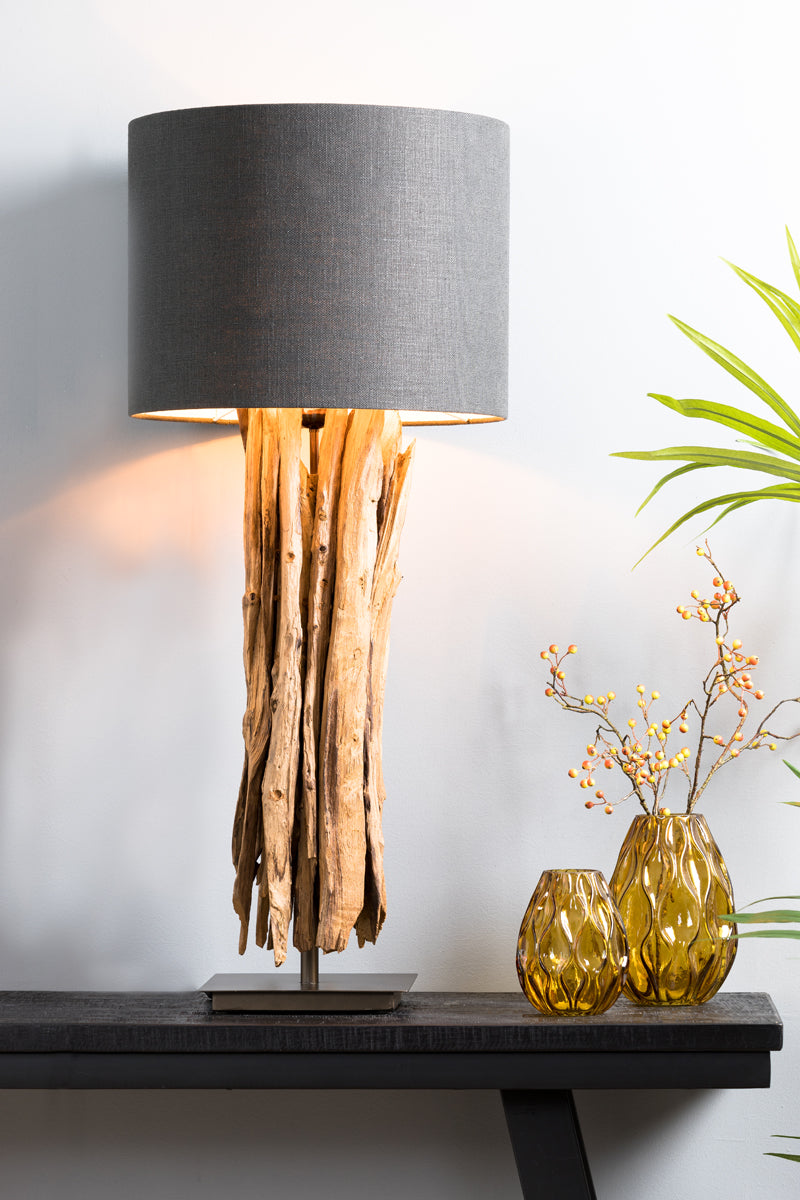 Light & Living Lighting Shade cylinder 40-40-30 cm LIVIGNO anthracite House of Isabella UK