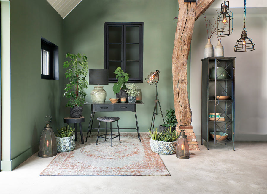 Light & Living Lighting Shade cylinder 40-40-30 cm LIVIGNO anthracite House of Isabella UK