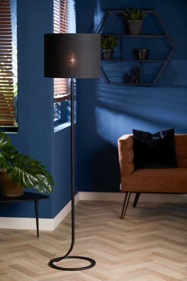 Light & Living Lighting Shade cylinder 40-40-30 cm LIVIGNO black House of Isabella UK