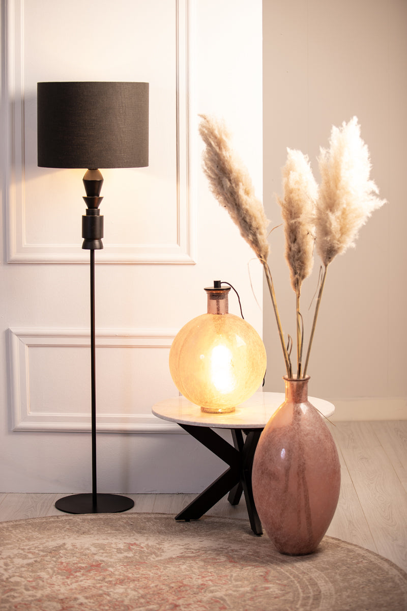 Light & Living Lighting Shade cylinder 40-40-30 cm LIVIGNO black House of Isabella UK