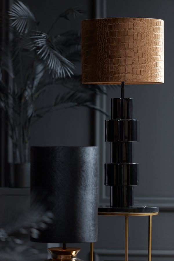 Light & Living Lighting Shade cylinder 40-40-30 cm PRAYA brown House of Isabella UK