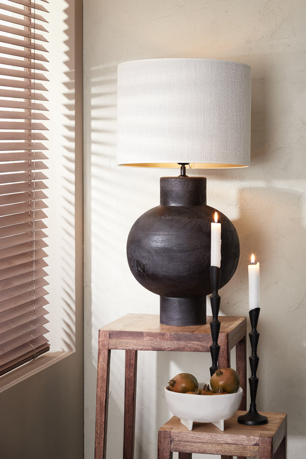 Light & Living Lighting Shade cylinder 40-40-30 cm SAVERNA egg white House of Isabella UK