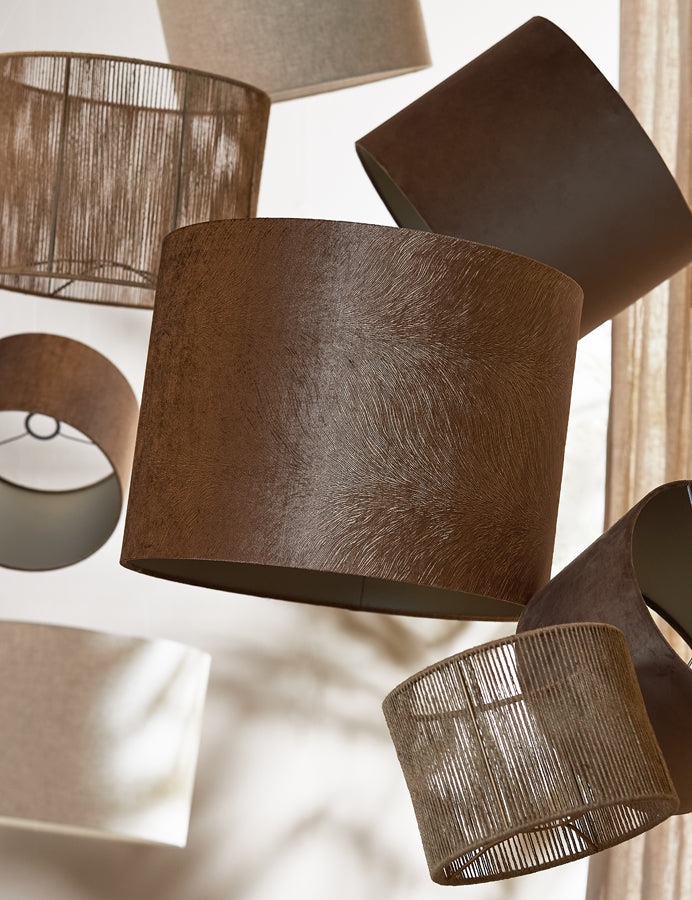 Light & Living Lighting Shade cylinder 40-40-30 cm TOSSA jute natural House of Isabella UK
