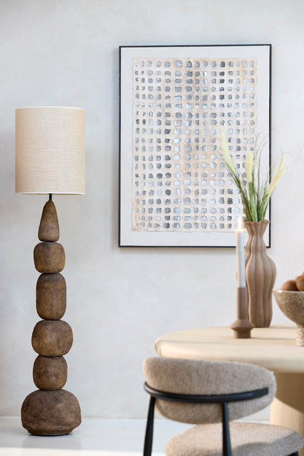 Light & Living Lighting Shade cylinder 40-40-49 cm SENDAI sand House of Isabella UK