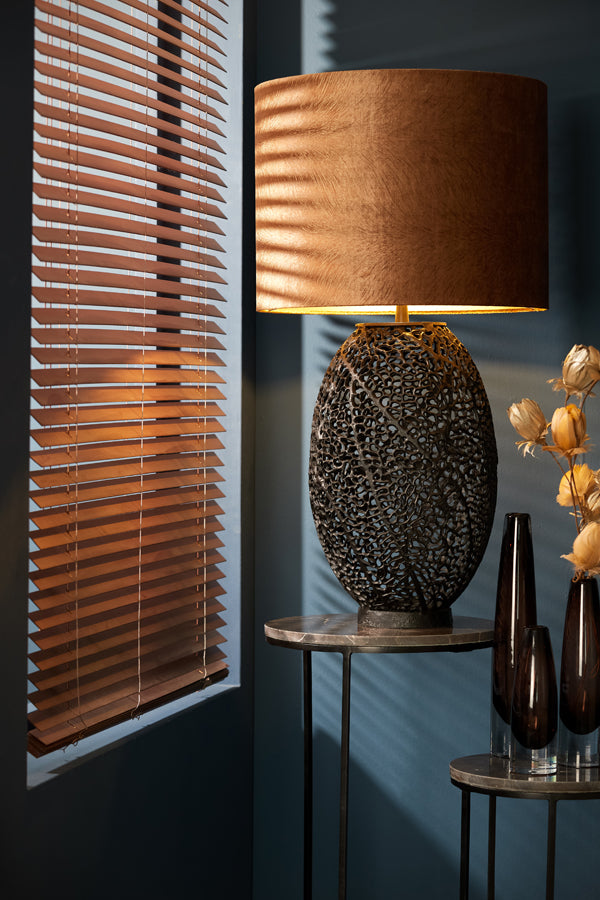 Light & Living Lighting Shade cylinder 50-50-38 cm LUBIS brown House of Isabella UK