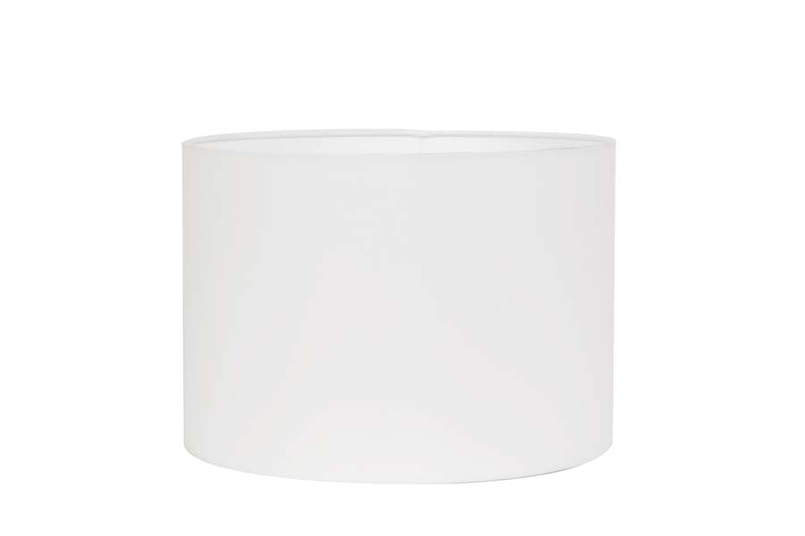 Light & Living Lighting Shade cylinder 50-50-38 cm POLYCOTTON white House of Isabella UK