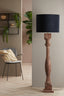 Light & Living Lighting Shade cylinder 50-50-38 cm VELOURS black-taupe House of Isabella UK