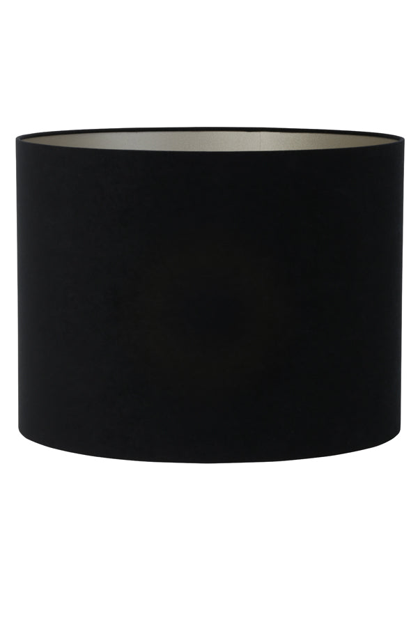 Light & Living Lighting Shade cylinder 50-50-38 cm VELOURS black-taupe House of Isabella UK
