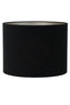 Light & Living Lighting Shade cylinder 50-50-38 cm VELOURS black-taupe House of Isabella UK