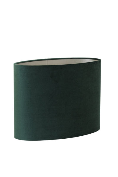 Light & Living Lighting Shade oval straight slim 38-17,5-28 cm VELOURS dutch green | OUTLET House of Isabella UK