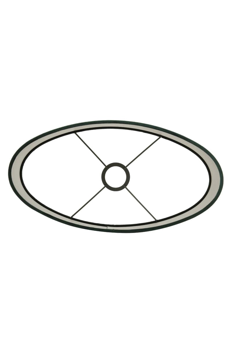 Shade oval straight slim 38-17,5-28 cm VELOURS dutch green | OUTLET.