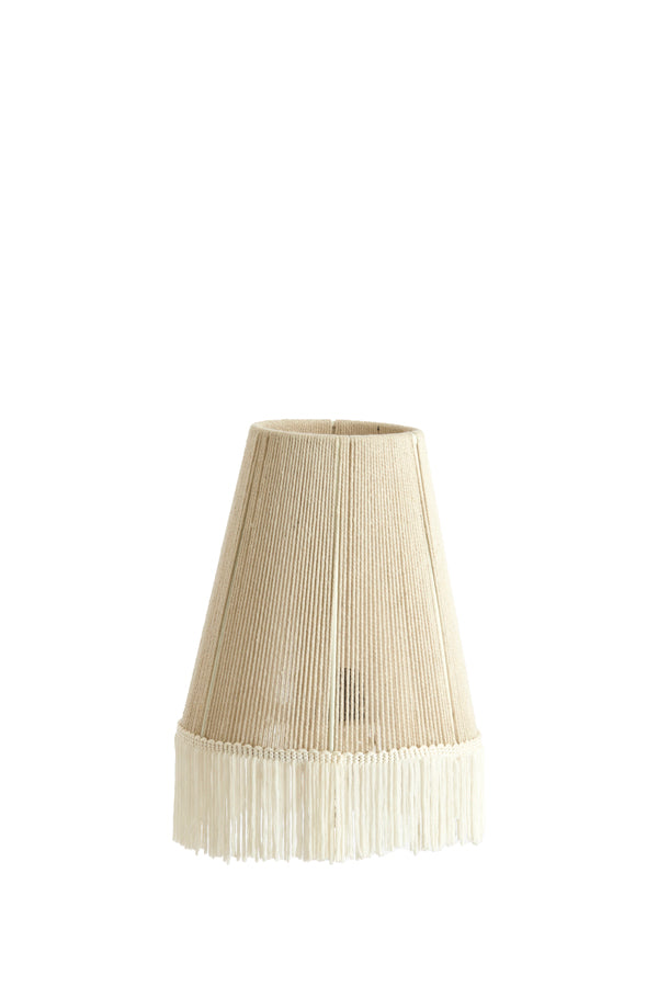 Light & Living Lighting Shade round 16-9-22 cm BINJAI cream House of Isabella UK
