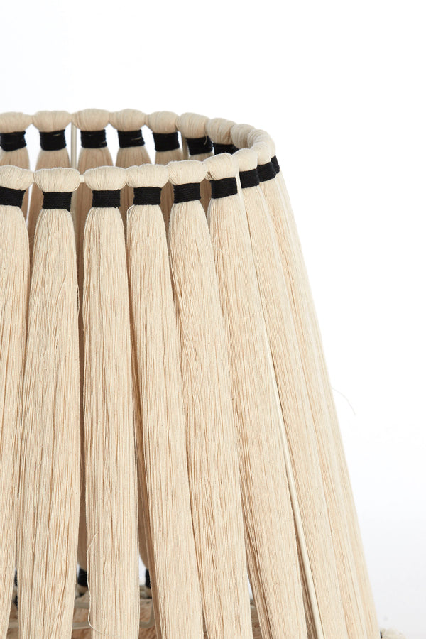 Light & Living Lighting Shade round 41x42 cm LOA cream+black House of Isabella UK