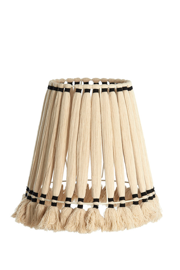 Light & Living Lighting Shade round 41x42 cm LOA cream+black House of Isabella UK