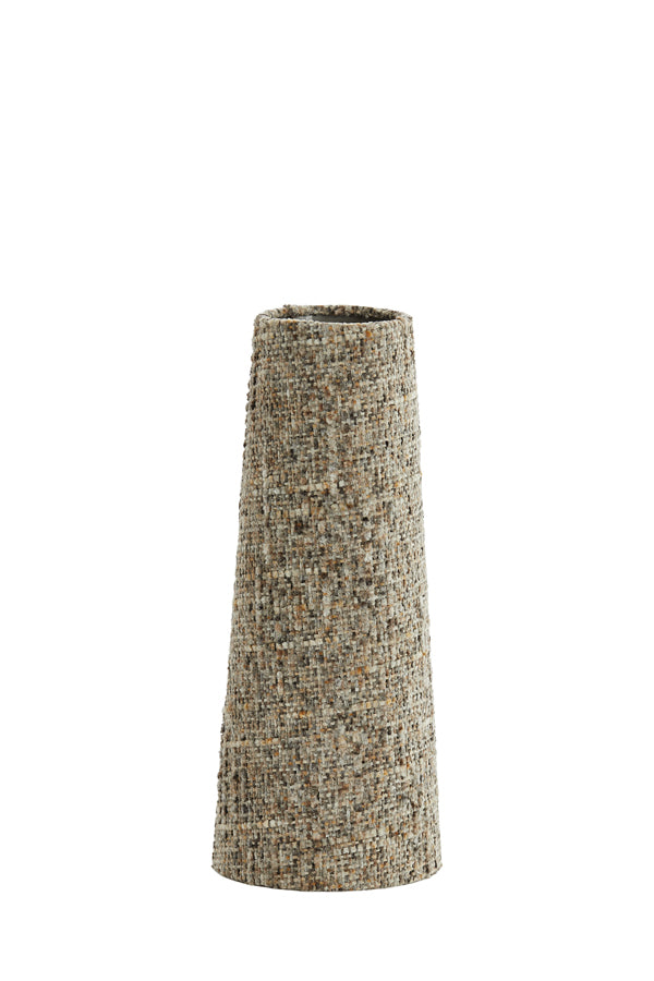 Light & Living Lighting Shade round conical 15-10,5-37,5 cm OSIRE grey-brown House of Isabella UK