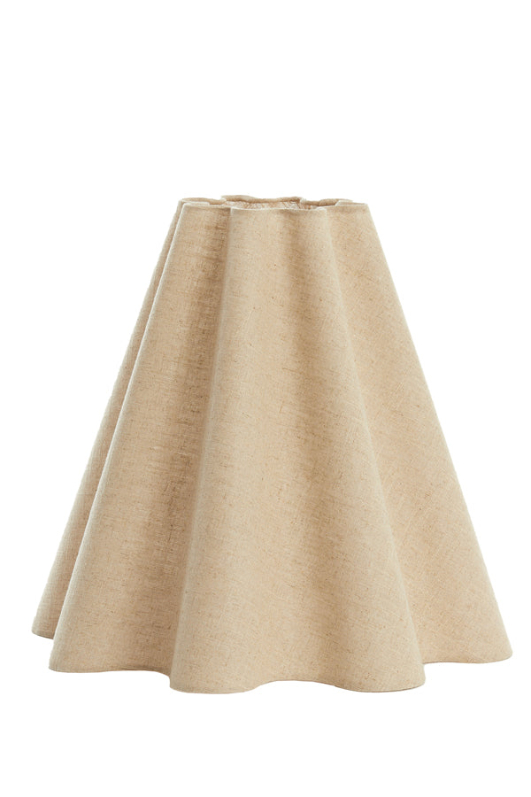 Light & Living Lighting Shade round wave 50-18,5-45 cm BEZAHA linen natural House of Isabella UK
