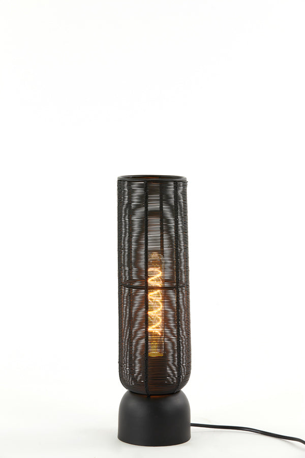 Light & Living Lighting Table lamp 11x39,5 cm LEZUZA matt black House of Isabella UK