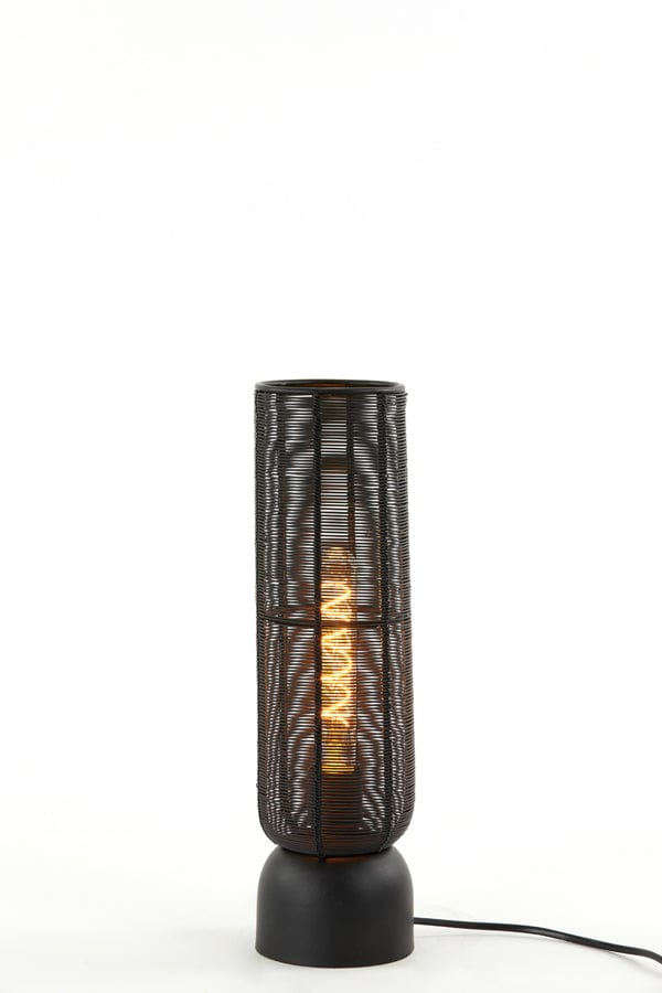 Table lamp 11x39,5 cm LEZUZA matt black | OUTLET.