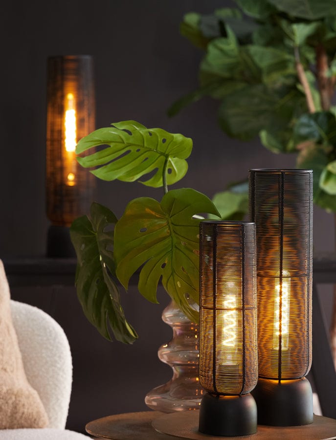 Light & Living Lighting Table lamp 11x39,5 cm LEZUZA matt black | OUTLET House of Isabella UK