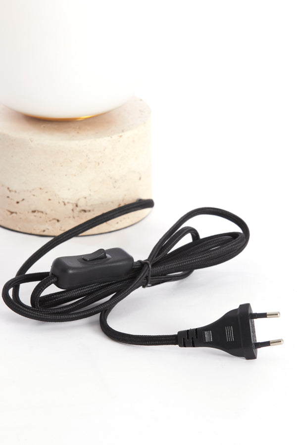 Light & Living Lighting Table lamp 12x47,5 cm RYLANO glass milky+sand+antique bronz House of Isabella UK