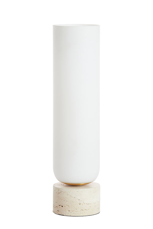 Light & Living Lighting Table lamp 12x47,5 cm RYLANO glass milky+sand+antique bronz House of Isabella UK