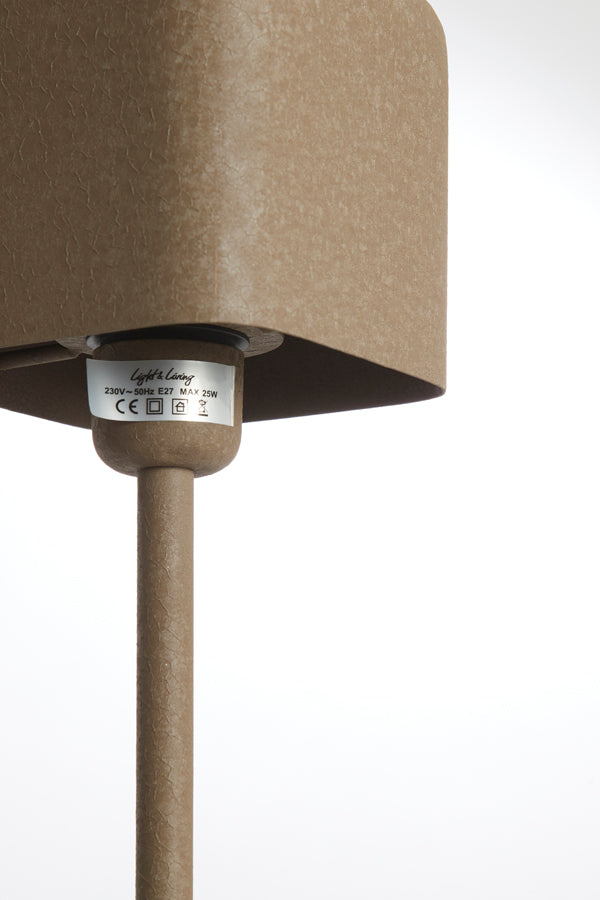 Light & Living Lighting Table lamp 13x13x36 cm ELENIE matt dark brown House of Isabella UK