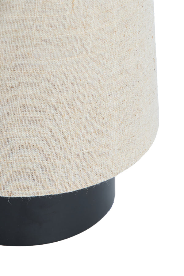 Light & Living Lighting Table lamp 15x42 cm HOWIE matt black+natural House of Isabella UK