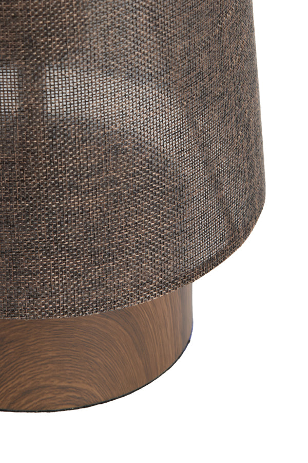 Light & Living Lighting Table lamp 15x42 cm HOWIE wood print dark brown+dark brown House of Isabella UK