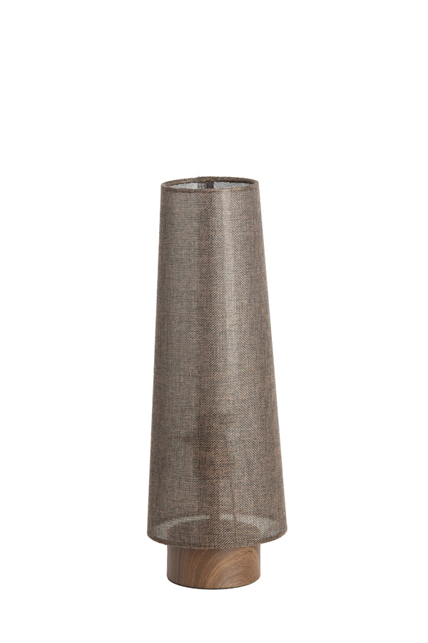 Light & Living Lighting Table lamp 15x42 cm HOWIE wood print dark brown+dark brown House of Isabella UK