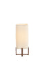 Light & Living Lighting Table lamp 16,5x16,5x39 cm WYN wood prnt d brwn+bouclé cream House of Isabella UK
