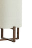 Light & Living Lighting Table lamp 16,5x16,5x39 cm WYN wood prnt d brwn+bouclé cream House of Isabella UK