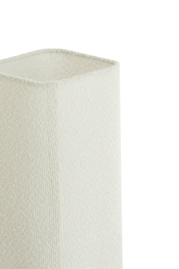 Light & Living Lighting Table lamp 16,5x16,5x39 cm WYN wood prnt d brwn+bouclé cream House of Isabella UK