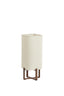 Light & Living Lighting Table lamp 16,5x16,5x39 cm WYN wood prnt d brwn+bouclé cream House of Isabella UK