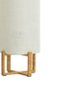 Light & Living Lighting Table lamp 16,5x16,5x39 cm WYN wood prnt natural+linen cream House of Isabella UK